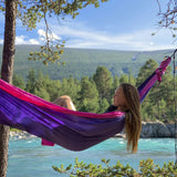 Hamac dublu Ticket to the Moon Purple/Pink