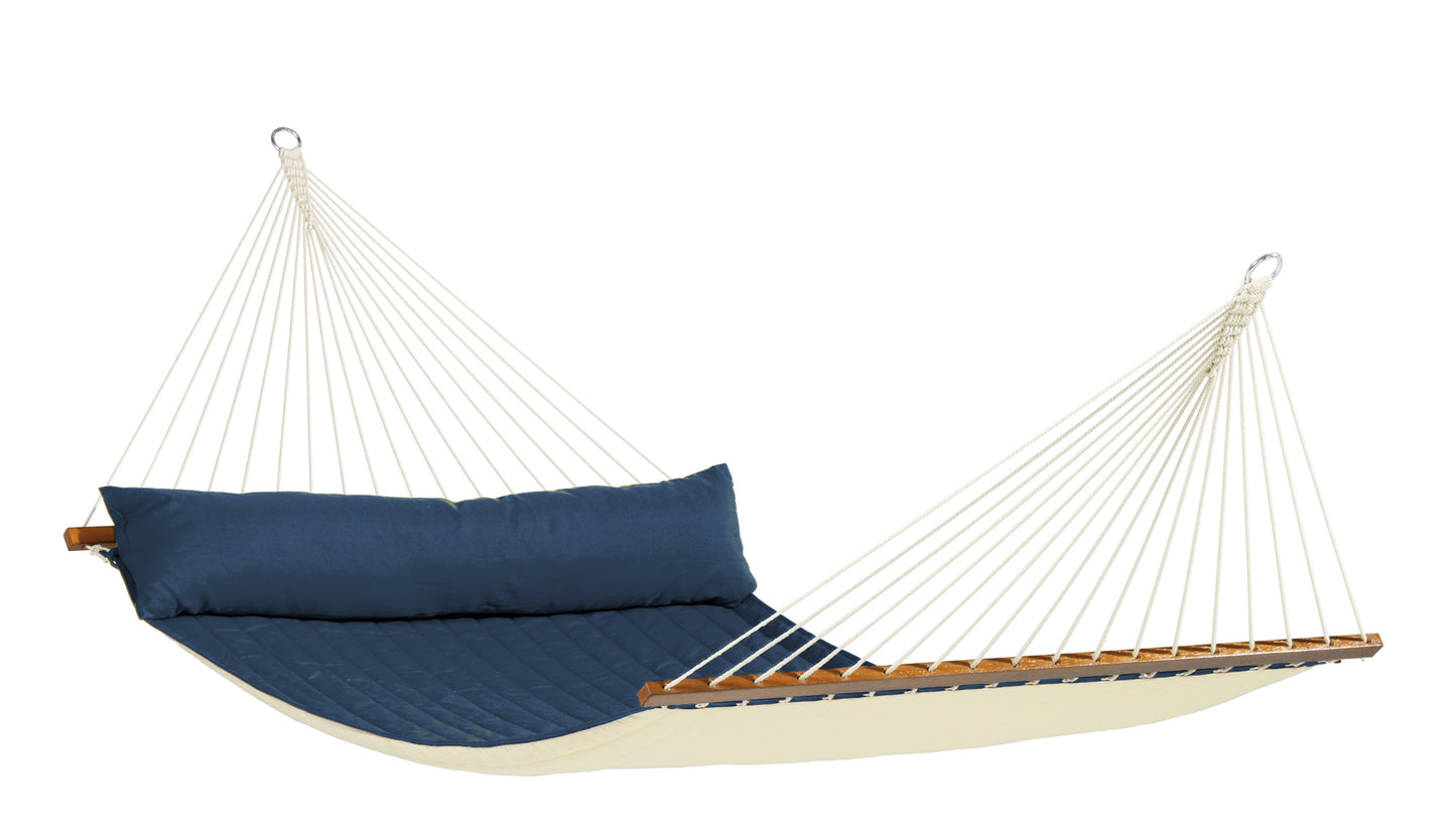 Hamac kingsize La Siesta cu bara Alabama Navy Blue