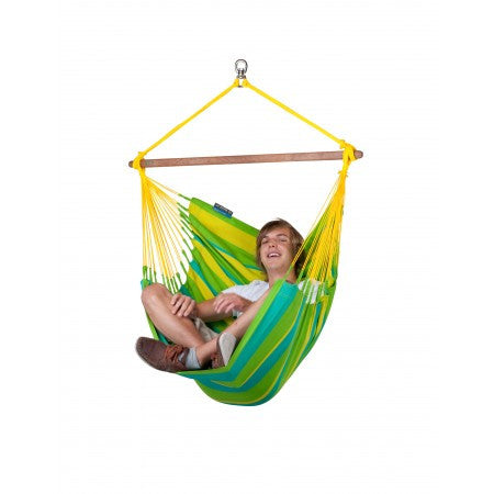 Scaun suspendat basic La Siesta Sonrisa Lime